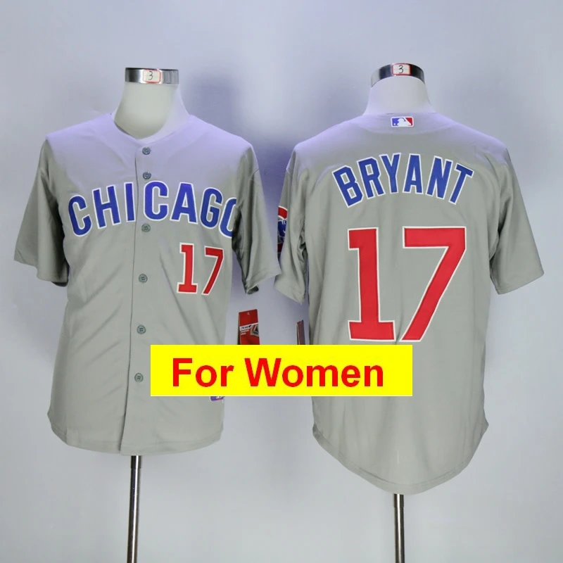 Многоцветный Женская майка Chicago Javier Baez Anthony Rizzo Kris Bryant Ryne Sandberg FLEX& Cool Base - Цвет: Многоцветный