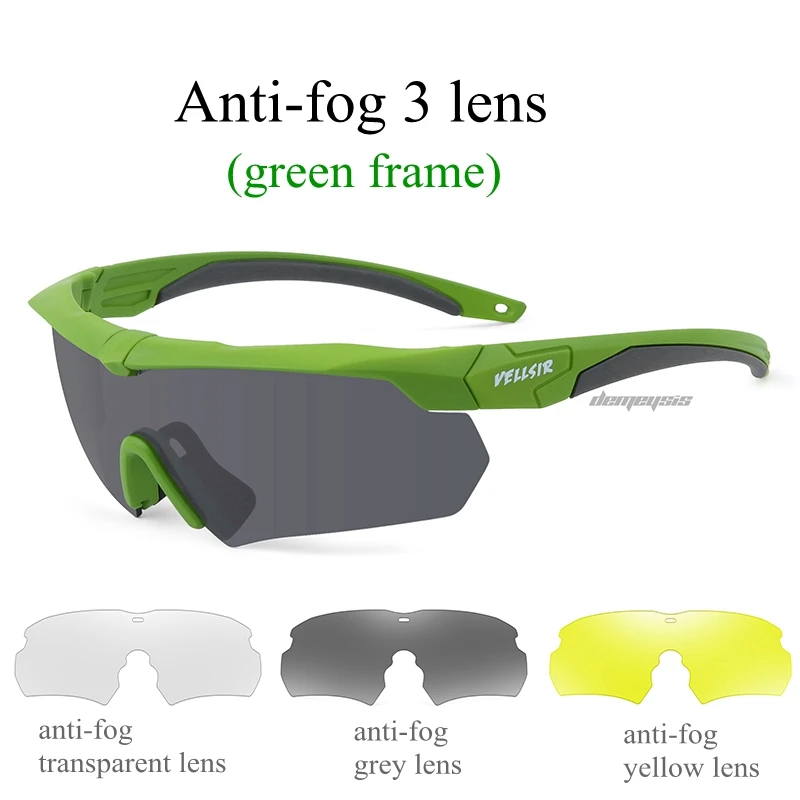 green glasses Велосипедные солнцезащитные очки для велоспорта, очки для спорта на открытом воздухе, велосипедные очки для мужчин и женщин, красочные тактические противотуманные очки для пеших прогулок - Цвет: green glasses