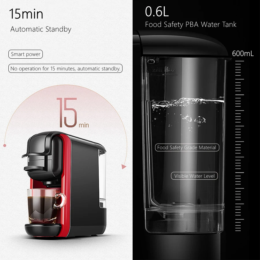 Capsule Espresso Machine Expresso Coffee Machine, 220V 19Bar Coffee Maker_voghion.com