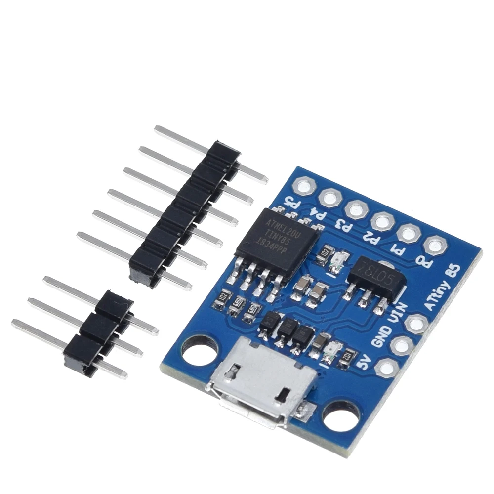 Синий черный TINY85 Digispark Kickstarter микро макетная плата ATTINY85 модуль для Arduino IIC IEC USB