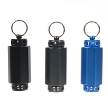 Военный калибровочный Водонепроницаемый бак из алюминиевого сплава портативный инструмент для повседневного использования водонепроницаемый уплотнительный бутылка для таблеток открытый SS