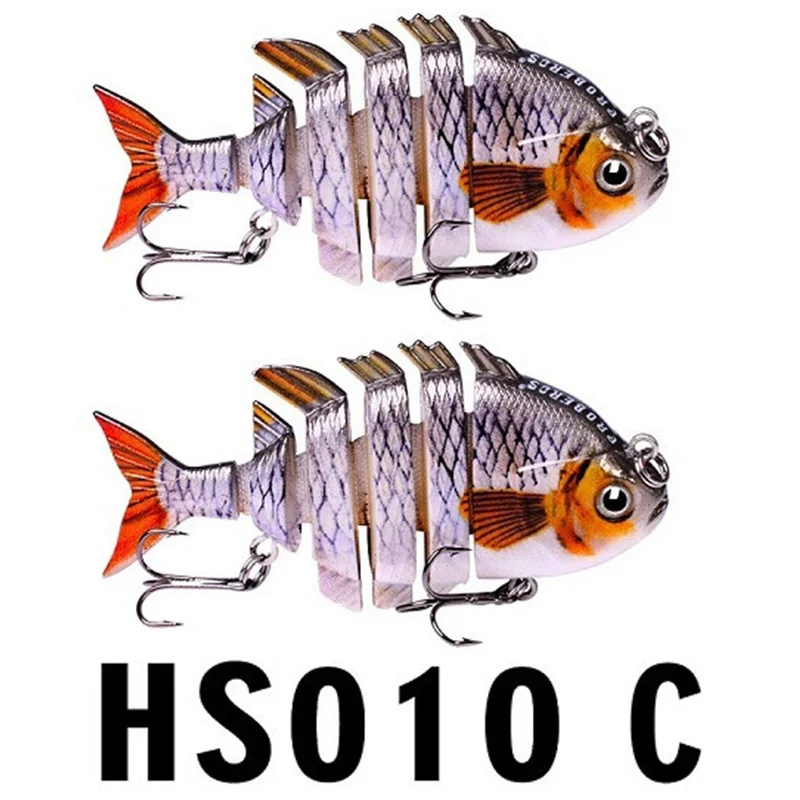 2шт 6-Jointed искусственные Соблазнительные футболки 3D Swimbait имитация блесна привлекают внимание рыбы
