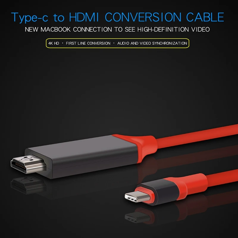 Кабель-адаптер USB 3,1 type C USB-C-4 K HDMI HDTV