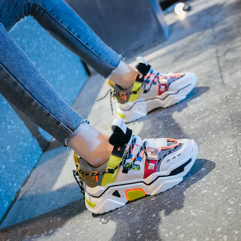 

Net Red Dad Shoes Women's Spring Ins Fashion 2020 New Mesh Breathable All-match Super Fire Shoes Women's Sneakers