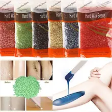 100g Hard Wax Beans Hair Remover No Strip Depilatory Hot Film Waxing Bead Hair Removal for Full Body Bikini Face Leg Eyebrow