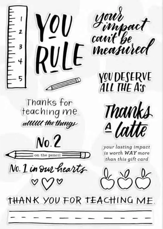 

Ruler Transparent Clear Stamps for DIY Scrapbooking/Card Making/Kids Christmas Fun Decoration Supplies