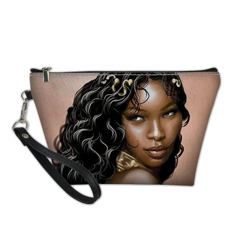 FORUDESIGNS/косметички женские черные художественные африканские дорожные сумки-органайзеры для косметики женские функциональные набор для чистки сумки Neceser Mujer - Цвет: YQ4084Z8