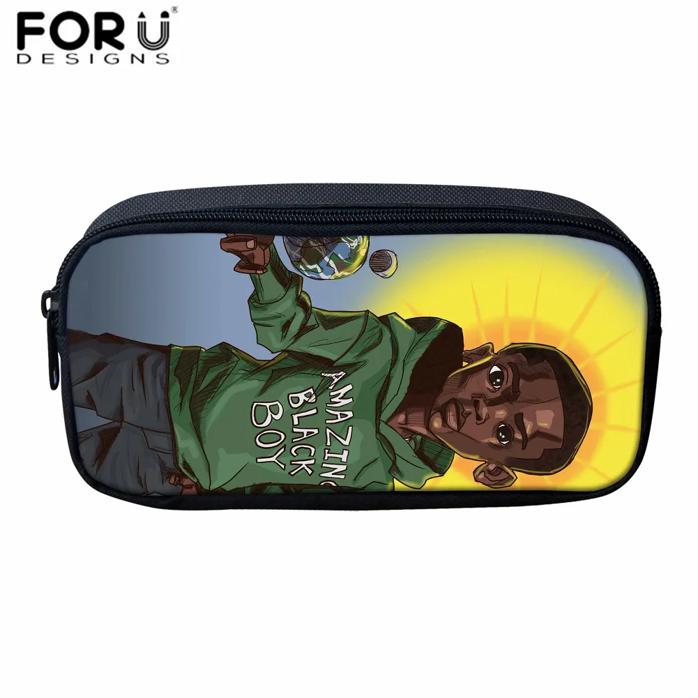 FORUDESIGNS/африканские черные школьные сумки с принтом для мальчиков, мини-рюкзак для мальчиков, 12 дюймов, детский рюкзак для детского сада - Цвет: Z5339K