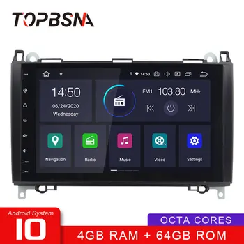 

TOPBSNA Car DVD Player Android 10 For Mercedes Benz B Class B200 W169 W245 W639 Viano Vito Sprinter B170 WIFI 2Din Car Radio RDS
