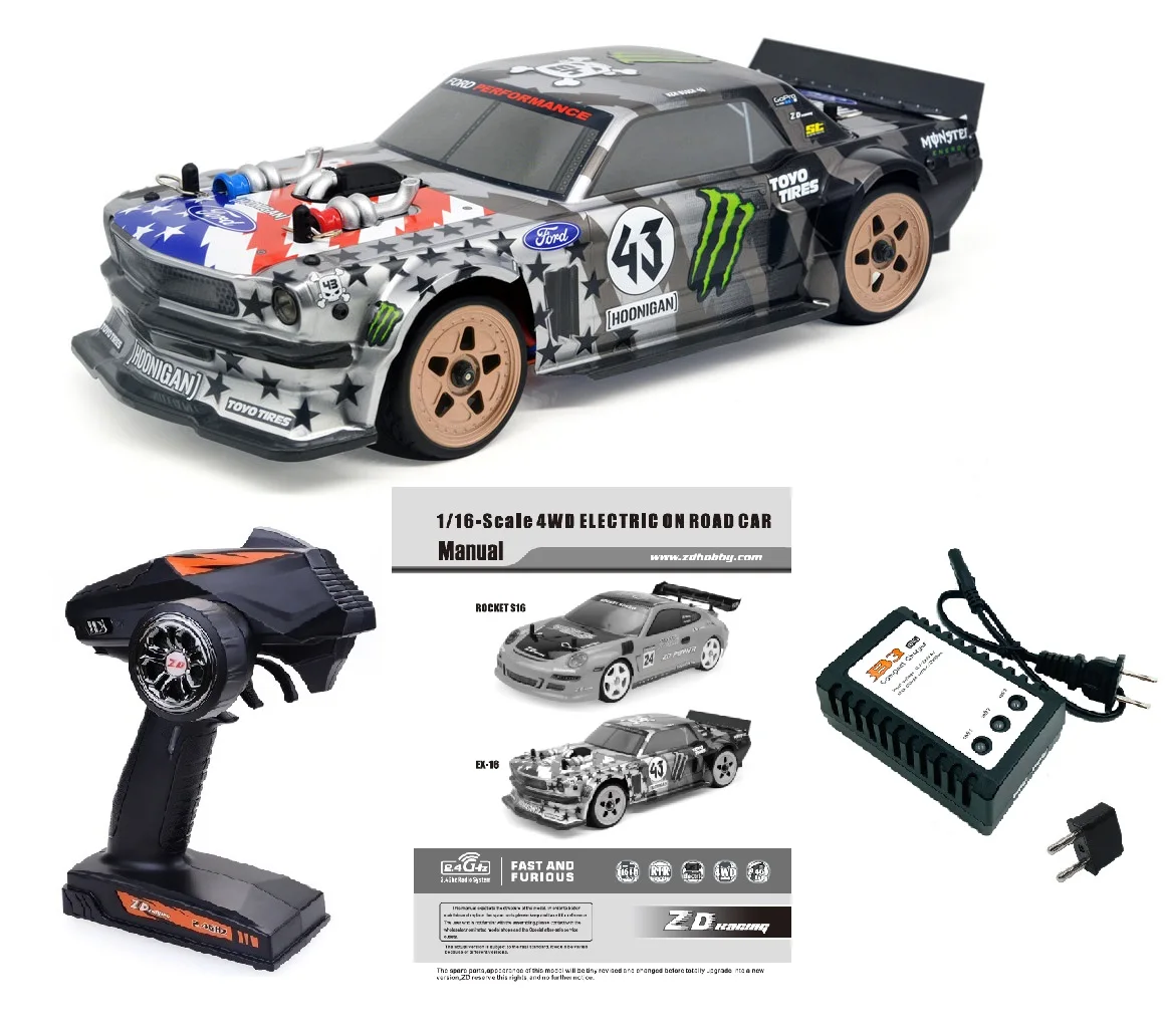 ZD Racing 1/16 RC Car 40km/h High Speed Brushless Motor 4WD RC