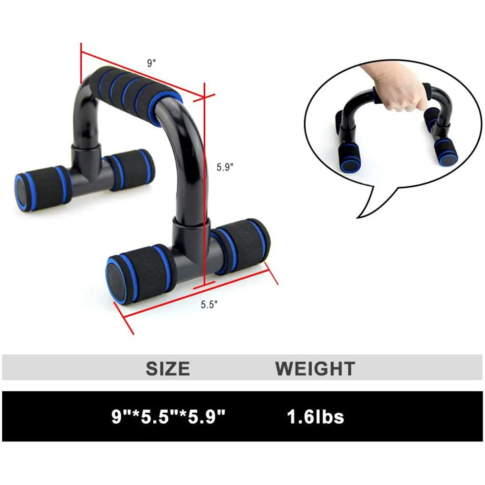 Push-up Bars Home Fitness Exercise Stands Workout Gym Rack Equipment Set Muscle Chest Arms Strength Training Board Bodybuilding