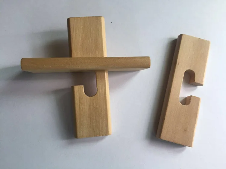 T-коннектор Burr Puzzle Luban Lock деревянный взрослый разблокировка традиционные образовательные классические повседневные развивающие игрушки оптом