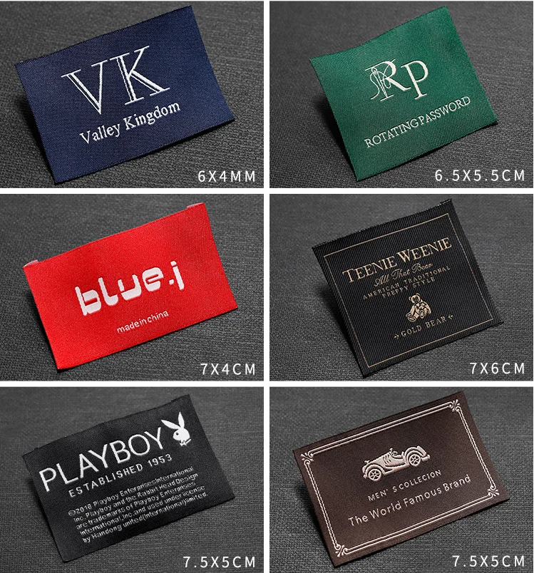 Custom Nähen etiketten/marke etiketten, Nach Kleidung Tags, Baumwolle Band label, Handgemachte label (MD56) – Detail 2