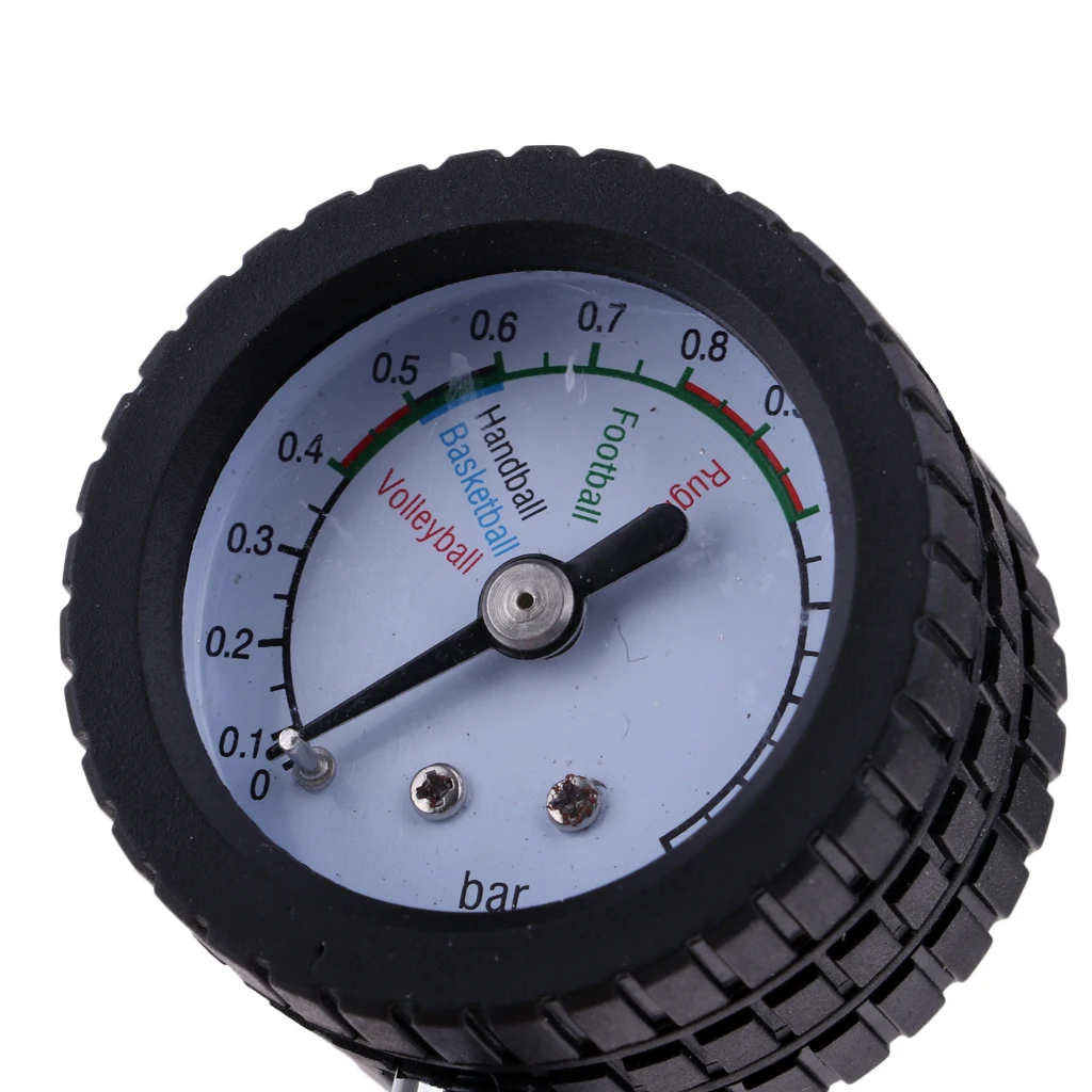 Dial Type Needle Basketball Air Gauge Football Pump Pressure Gauge Ball Pressure Gauge Barometer Black