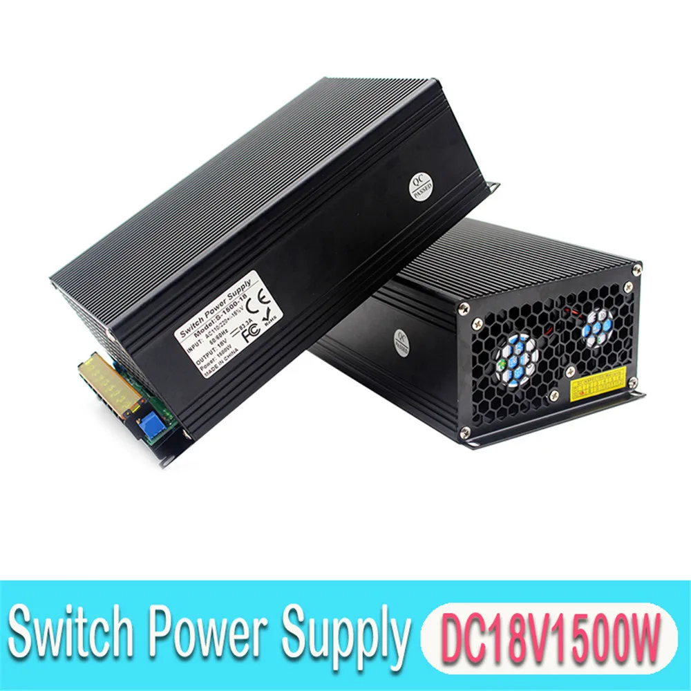 Переменный источник питания импульсный DC18V 1500W светодиодный трансформатор