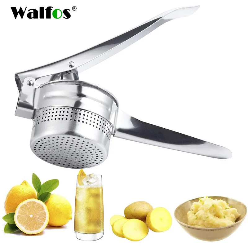 

WALFOS Manual Juicer Stainless Steel Orange Lemon Squeezer Fruit Press Garlic Grinder Potato Ricer Crusher Kitchen Accessories