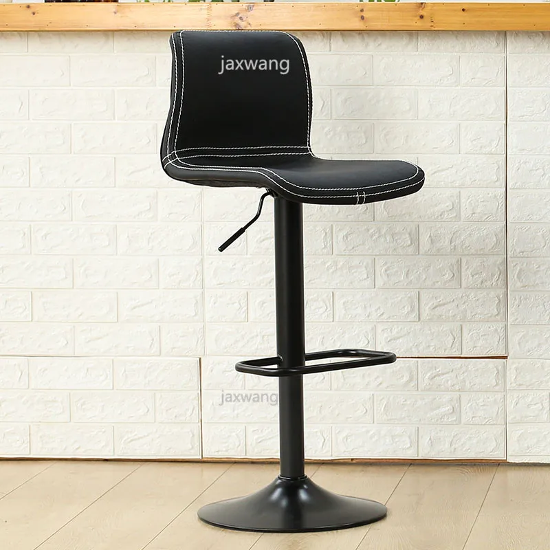 Барный стул высокий стул для дома, бара подъем высокий табурет, современный минималистский барные стулья кассира поворотный барные стулья обеденные стулья - Цвет: B2-80CM-PU
