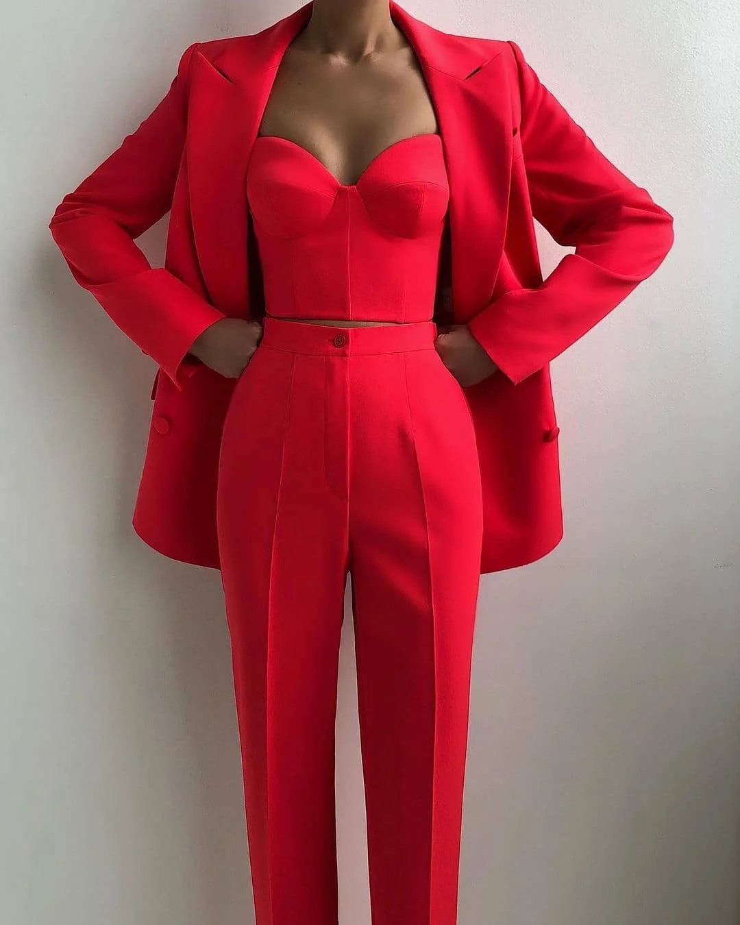 Red Carpet Fashion Blazer Suits Women 