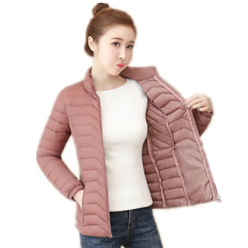 

2019 new light and thin warm cotton jacket women's short coat Korean self-cultivation large size 6XL winter cotton coat AS1141