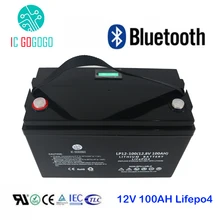 12V 100AH Lifepo4 батарейный блок глубокий 2000 цикл 3,2 V герметичный литиевый Железный фосфат ячейка большой емкости BMS 4S Bluetooth Индивидуальные