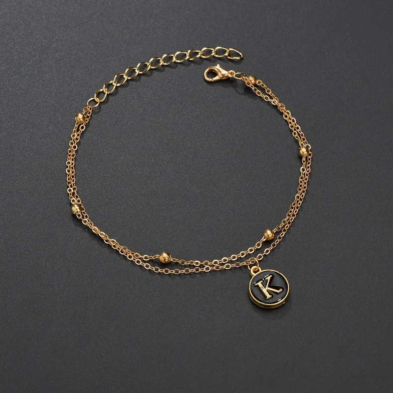 Браслет цепь письмо Богемия многослойный дизайн женские ювелирные изделия золотые браслеты винтажные вечерние браслеты для женщин