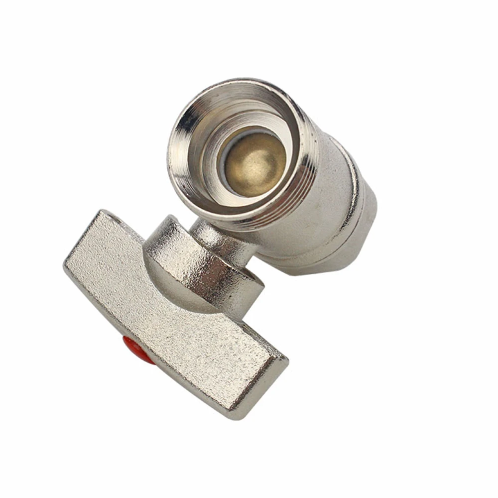 Full Copper 4 points Large Flow Thickening Inner And Outer Wire Live Connection Ball Valve Heating Through Switch Ball Valve