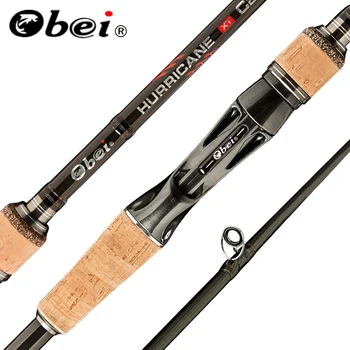 HOT OFFER ❤️ Obei HURRICANE 1.8/2.1/2.4/2.7/3.0m 3Section Baitcasting Fishing Rod Travel Ultra Light Casting Spinning Lure 5g-40g M/ML/MH Rod - discount item 43% OFF Sports & Entertainment