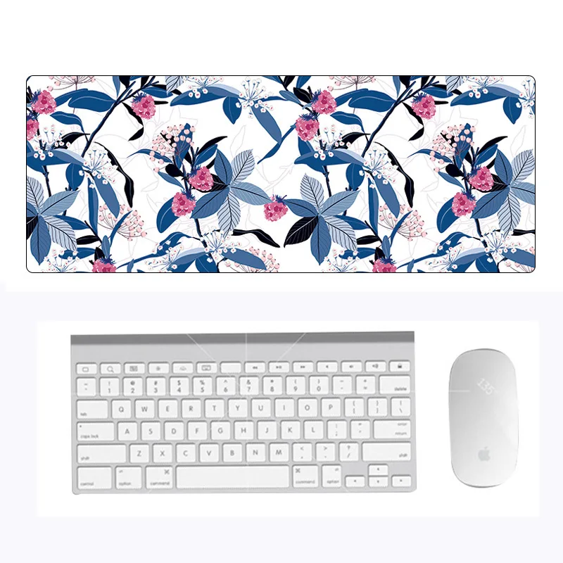 

Flower pattern Rubber Mouse Pad Pattern 800*300*4M Pc Tablet Gamer Computer Laptop Mouse Pad Decorate Desk Pad