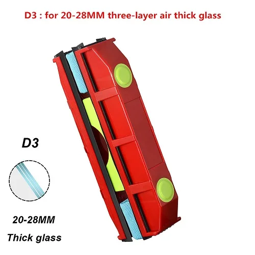 D3 For 20-28mm Glass Очиститель для окон магнитный очиститель стекла кисти инструменты домашнего использования для одного/двойного/трехслойного стекла окна - Цвет: D3 For 20-28mm Glass