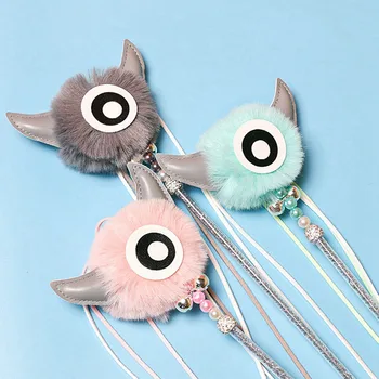 

Cat Interactive Toy Stick Tassel Plush Doll Tassel Teaser Wand Toy Funny Cat Pole Cat Toy Fairy Cat Stick Kitten Play Supplies