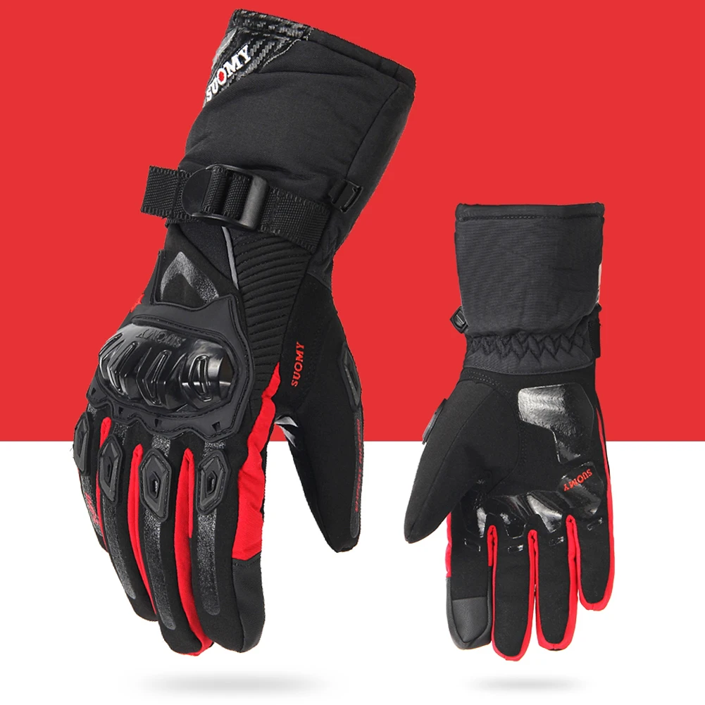 1 Pair Winter Warm Waterproof Touch Screen Motorcycle Riding Full FingerGloves Touch Screen Motorcycle Riding Full Finger Gloves