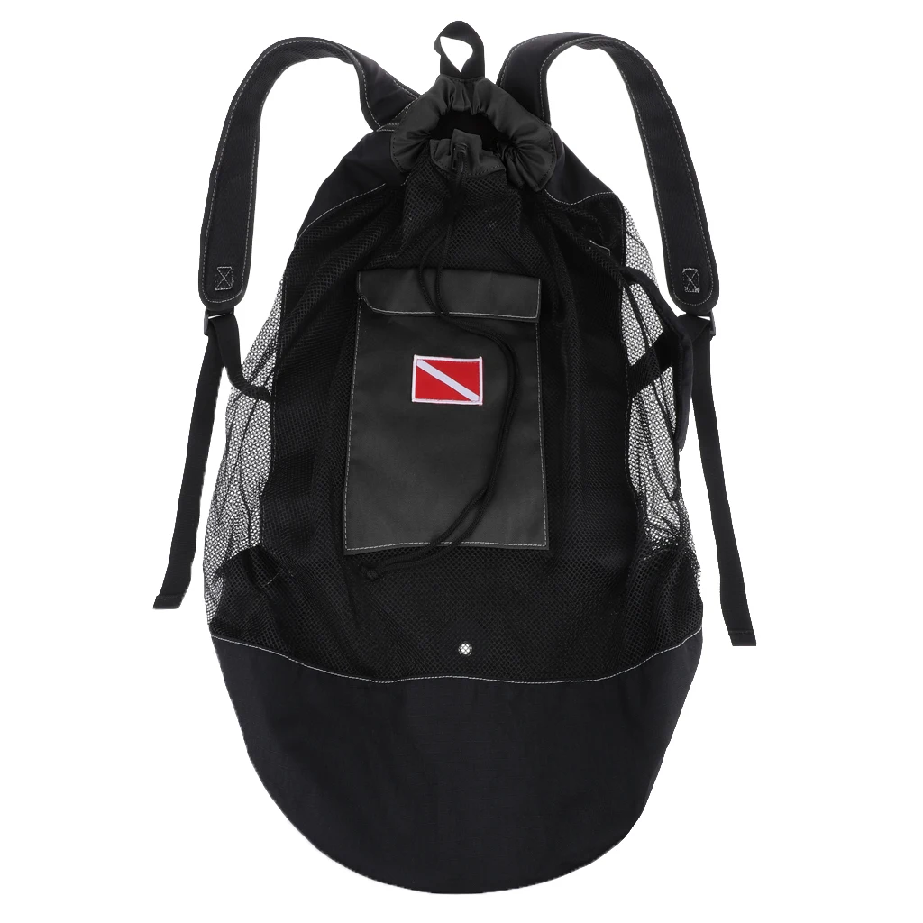 Mesh 400D Oxford Fabric Scuba Diving Snorkeling Mesh Backpack Dive Gear Dry Bag Sack Pack Scuba Diving Mesh Backpack 
