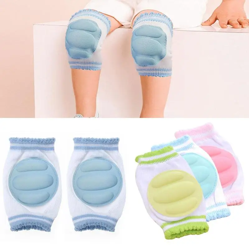 

Breathable Infants Sponge Kneepads Mesh Cotton Interlayer Air Cotton Comfortable Baby Crawling Knee Falling Pad Kids Protector