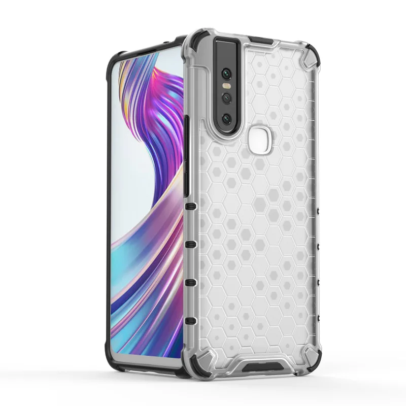 1 шт. Гибридный ПК+ ТПУ Крышка для Vivo V15 Luruxy соты серии противоударный чехол