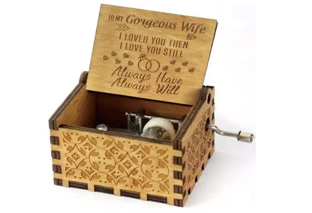 

Engraved Music Box - You are My Sunshine, Gift for Wife from Husband - Always Have Always Will