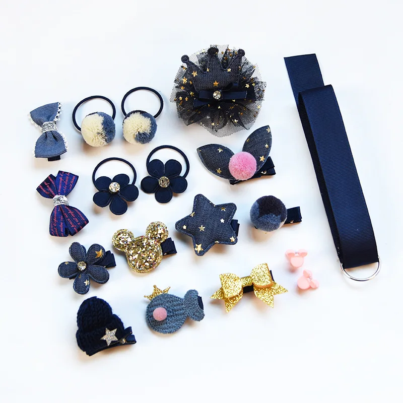 9 not have box 18Pcs/set Cute Cartoon Princess Hairpins Gifts Chileren Girls Kids Hair Clips Barrettes Accessories Ornament Hairclip Headdress - Цвет: 9 not have box