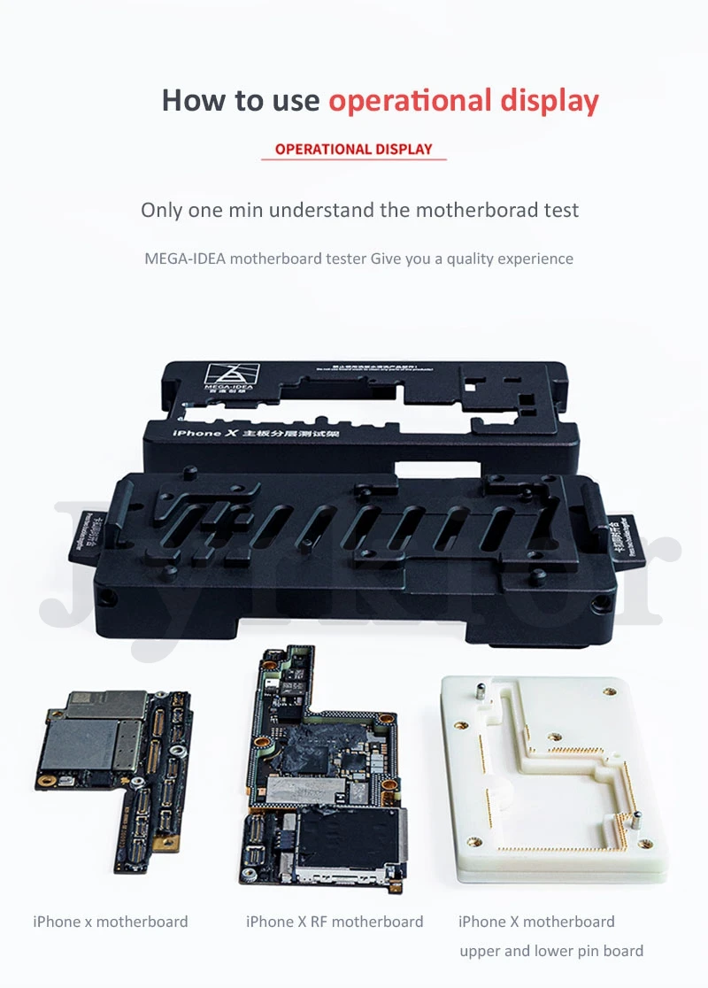 MEGA-IDEA для iPhone X XS/XS MAX 11 Pro Max материнская плата тестовая арматура материнская плата верхний и нижний тест er как Qianli iScoket инструмент