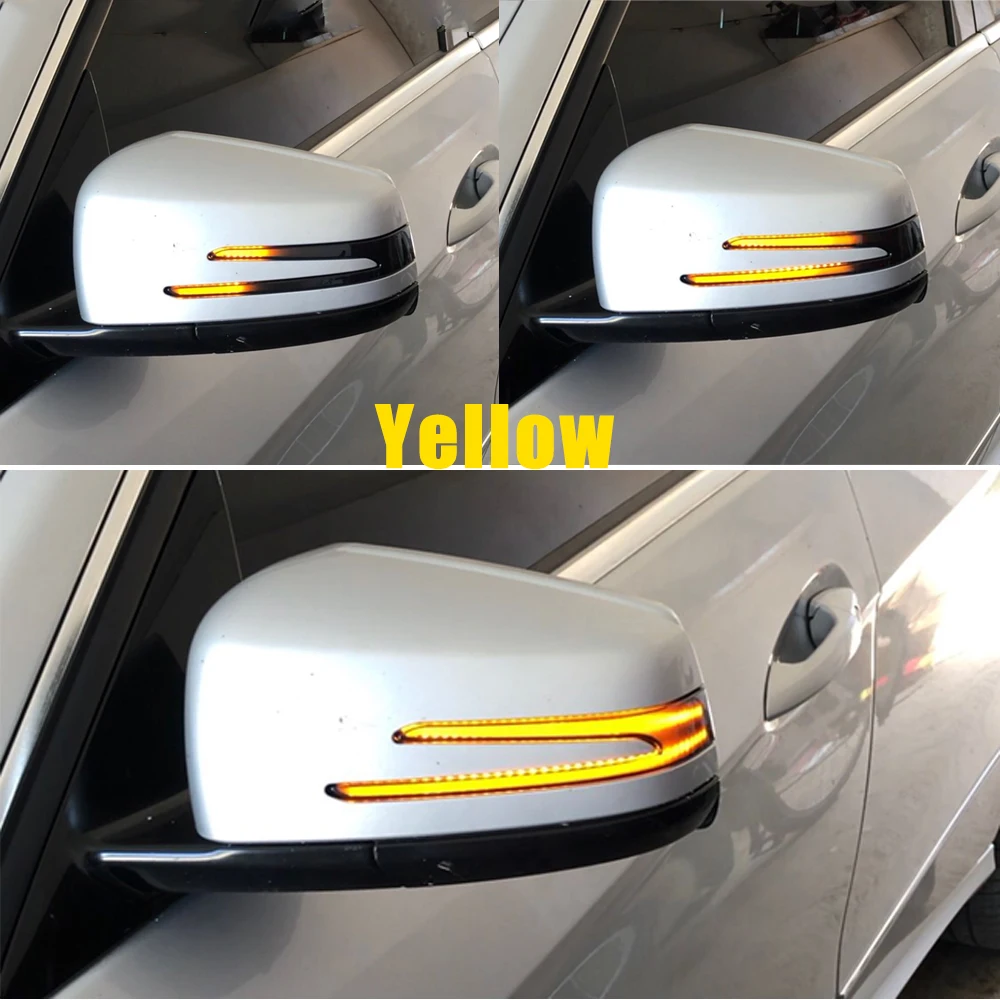 POPMOTORZ LED Frecce Specchietto Laterali Per Mercedes Classe A B C E - 72 LED, Canbus, Senza Errori, E-Mark (2 Pezzi)