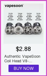 Для выведения токсинов, 40 шт Аутентичные VapeSoon V8-T10 V8-T6 V8-Q4 V8-T8 замена катушки для TFV888 облако зверь бак