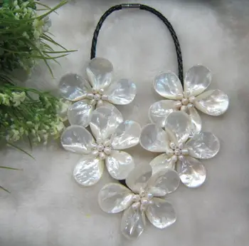 

Fashion jewelry Free Shipping Sale New Chokers Necklaces Women Round Necklaces & Pendants Collier Freshwater Saltwater Mop She
