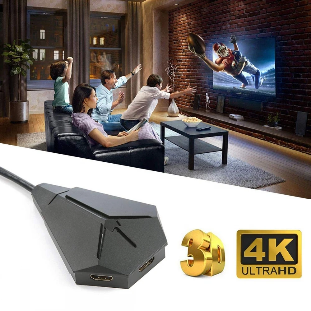HDMI переключатель, 4K HDMI Umschalter Verteiler 3 в 1 Out Unterstützt HD 4K@ 30Hz 1080P Full HD для HUWEI Box/HDTV/Xbox ONE/Roku Und