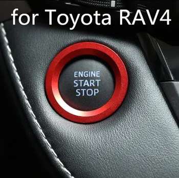 

Car Styling Engine Start Stop Ignition Key Ring Accessories Case For Toyota Avalon Camry Corolla RAV4 2019 2020