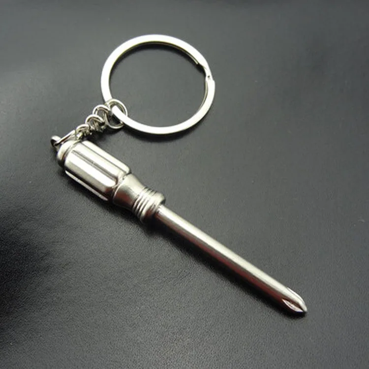 В настоящее время доступны металлический инструмент брелок мини модель отвертка брелок-Выгравированный Логотип Настраиваемый