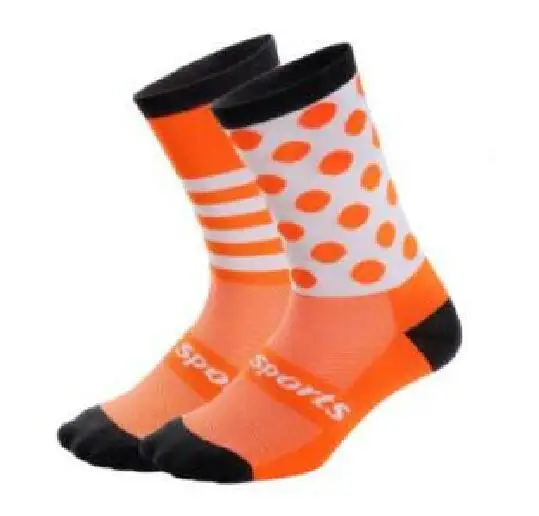 Gray Orange Спортивные часы для мальчика и девочки носки детский велосипед носки для велосипедистов Аксессуары для велосипеда Защита ног дышащие впитывающие спортивные носки уличная дорога - Цвет: Gray Orange