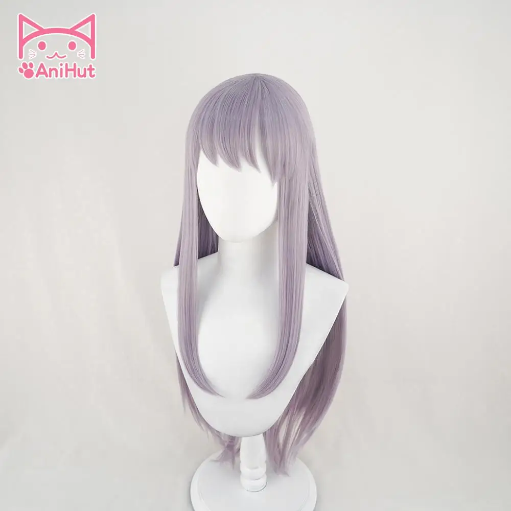 AniHut Minato Yukina Wig Game BanG Dream! Cosplay Wig Synthetic Purple Women Hair Anime BanG Dream Cosplay Minato Yukina Costume