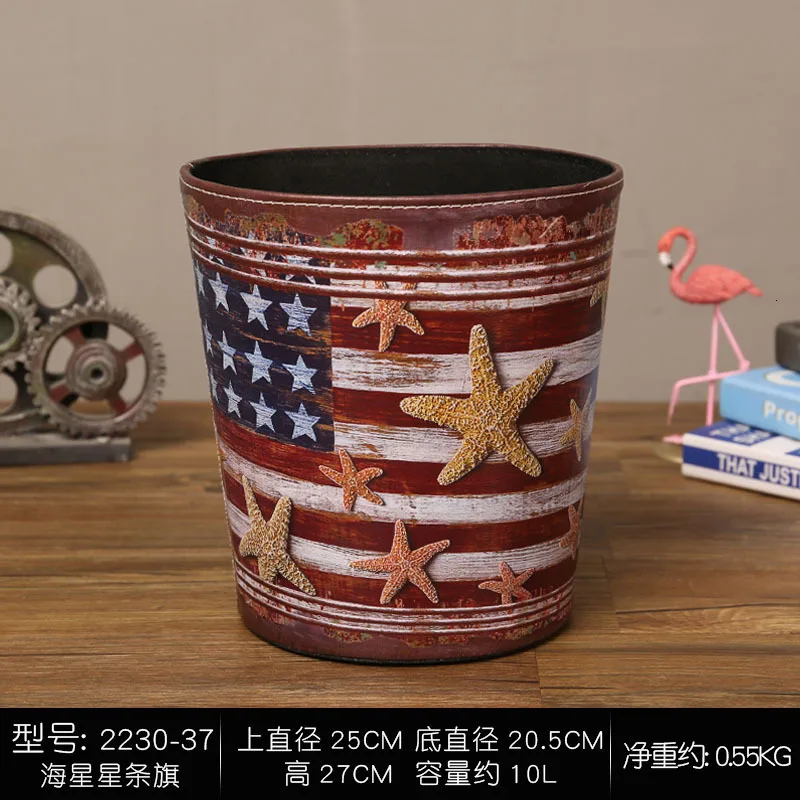 stars and stripes Duzhimu домашний сад персональная коробка для конфет в форме барабана коробка для конфет и печенья праздничные вечерние принадлежности розовый чайник жестяная коробка маленькая свежая - Цвет: stars and stripes