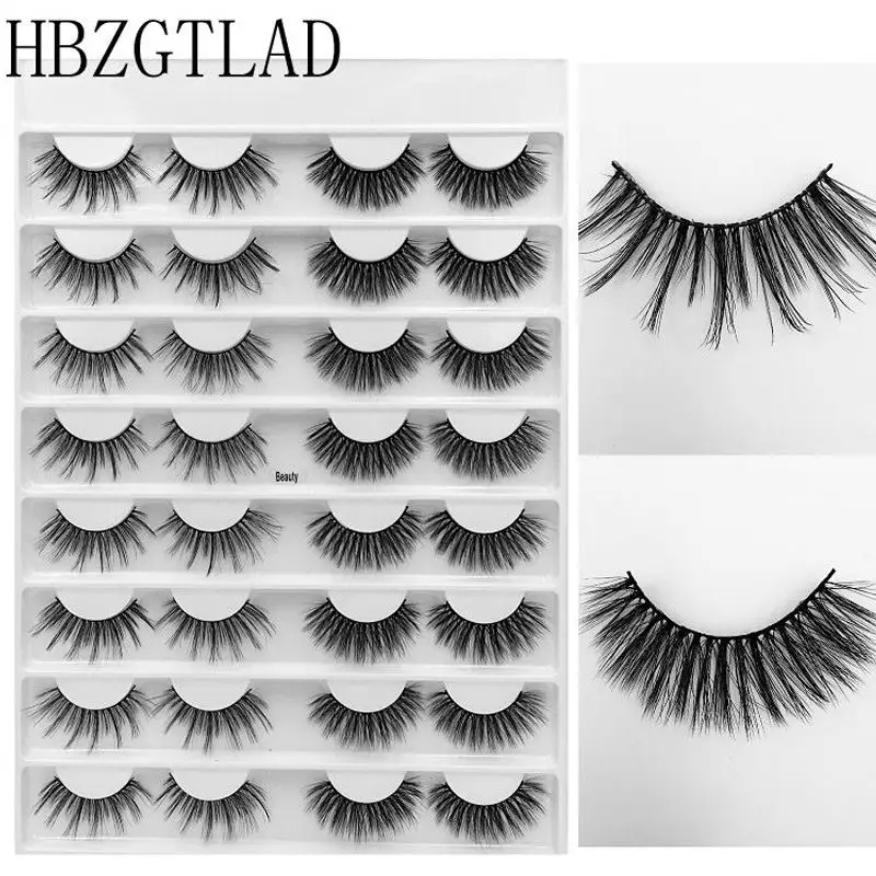16 pair 1 Новые натуральные длинные 16/18 пар ресницы натуральные длинные 3d норка Искусственные ресницы макияж ресниц Накладные ресницы - Цвет: 16 pair 1
