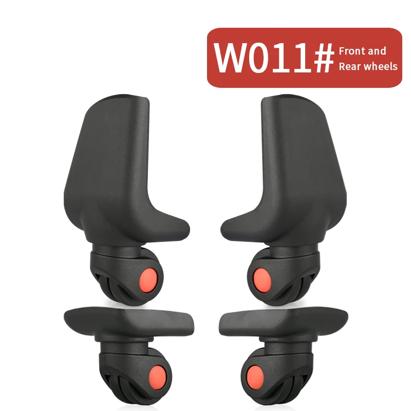 W011(4 Wheels)Black Багажная сумка на колесиках колеса Ремонт Универсальный Дорожный чемодан Запчасти Аксессуары ssuitcase карты прокатки запасные колеса для чемодана - Цвет: W011(4 Wheels)Black