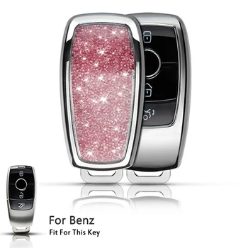 

Car Key Cover Case For Mercedes Benz 2017 E Class W213 2018 S class C Class C200 C180 C260 C300 Keyrings Holders Accessories