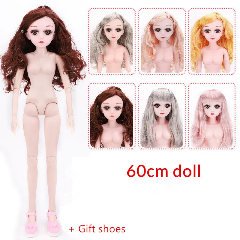 Xiner 17 совместный подвижный 60 см BJD кукла 1/3 с обувью розовая кожа кукла платье своими руками девочка игрушки для детей поверхность для создания принта новое поступление